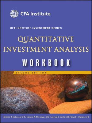 cover image of Quantitative Investment Analysis Workbook